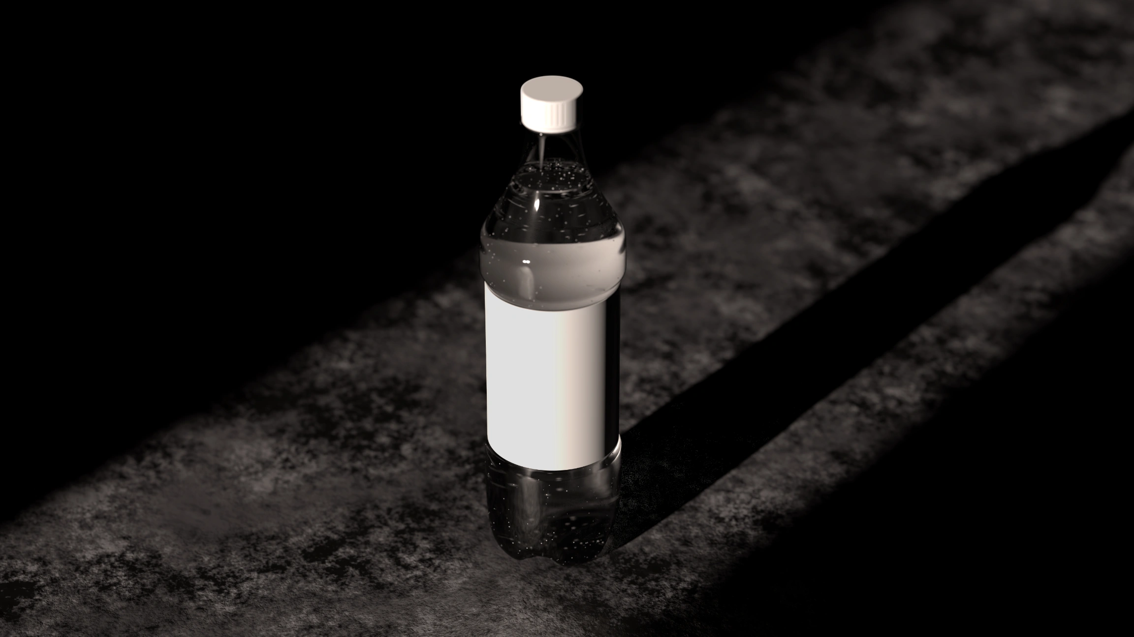 Free plastic bottle Photoshop template with smart layers 8K Resolution